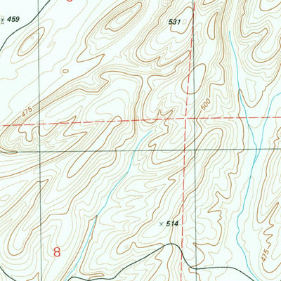 United States Geological Survey La Crosse West, WA (1981, 24000-Scale) digital map