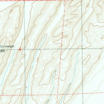 United States Geological Survey La Crosse West, WA (1981, 24000-Scale) digital map