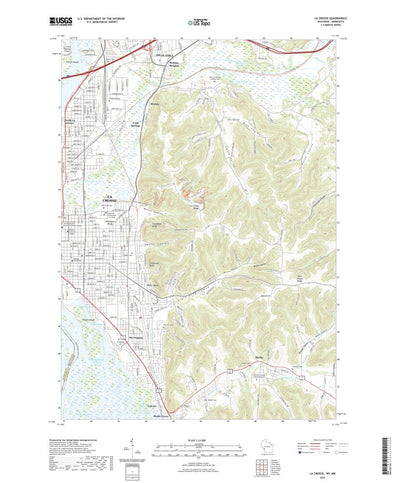 United States Geological Survey La Crosse, WI (2022, 24000-Scale) digital map