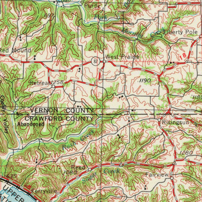 United States Geological Survey La Crosse, WI-IA-MN (1976, 250000-Scale) digital map