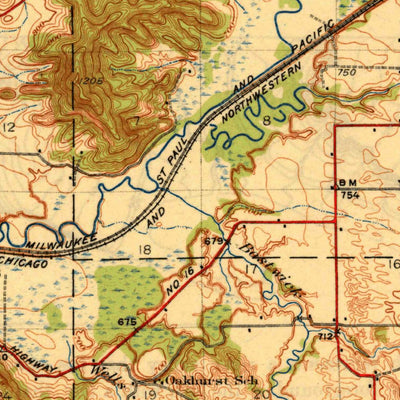 United States Geological Survey La Crosse, WI-MN (1930, 62500-Scale) digital map