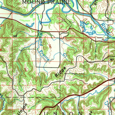 United States Geological Survey La Crosse, WI-MN-IA (1990, 100000-Scale) digital map
