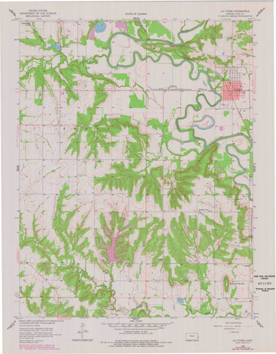 United States Geological Survey La Cygne, KS (1958, 24000-Scale) digital map