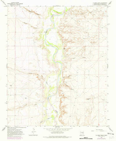 United States Geological Survey La Espia Peak, NM (1967, 24000-Scale) digital map