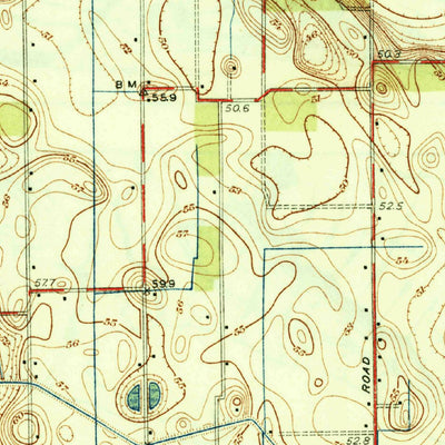 United States Geological Survey La Feria, TX (1936, 31680-Scale) digital map
