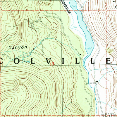 United States Geological Survey La Fleur Lake, WA (1985, 24000-Scale) digital map