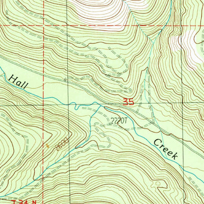 United States Geological Survey La Fleur Lake, WA (1985, 24000-Scale) digital map