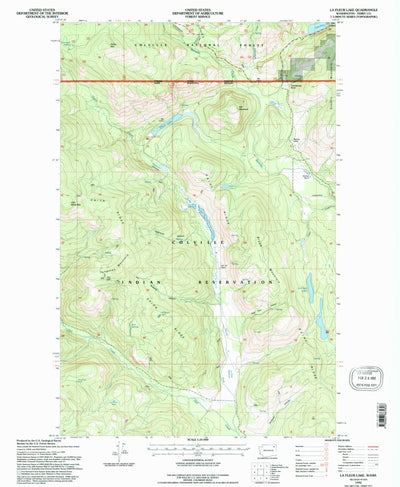 United States Geological Survey La Fleur Lake, WA (1992, 24000-Scale) digital map