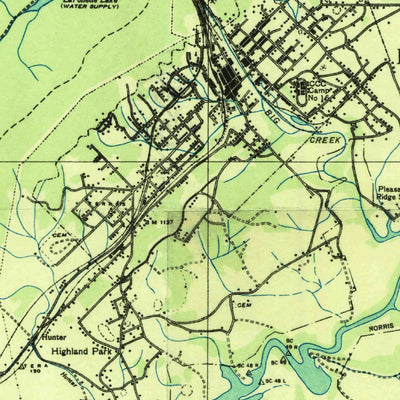 United States Geological Survey La Follette, TN (1936, 48000-Scale) digital map