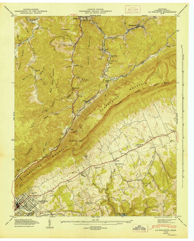 La Follette, TN (1946, 24000-Scale) Map by United States Geological ...