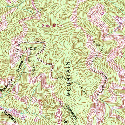 United States Geological Survey La Follette, TN (1952, 24000-Scale) digital map