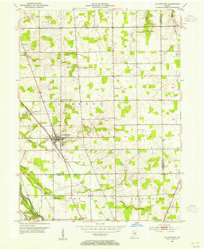 United States Geological Survey La Fontaine, IN (1953, 24000-Scale) digital map