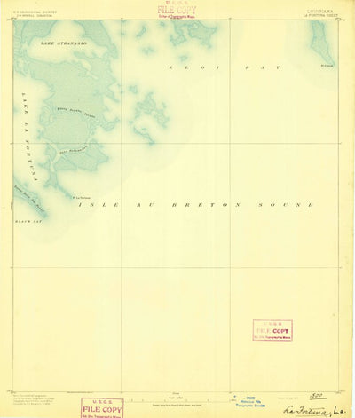 United States Geological Survey La Fortuna, LA (1893, 62500-Scale) digital map