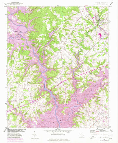 United States Geological Survey La France, SC (1950, 24000-Scale) digital map