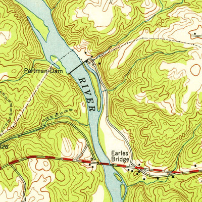 United States Geological Survey La France, SC (1951, 24000-Scale) digital map