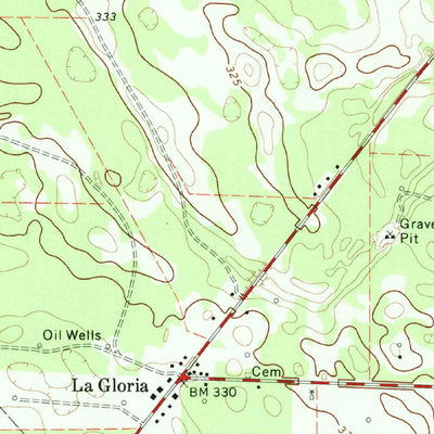 United States Geological Survey La Gloria, TX (1972, 24000-Scale) digital map