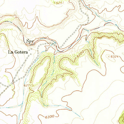 United States Geological Survey La Gotera, NM (1961, 24000-Scale) digital map