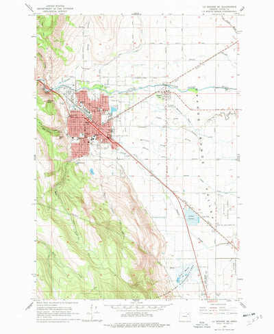 United States Geological Survey La Grande, OR (1963, 24000-Scale) digital map