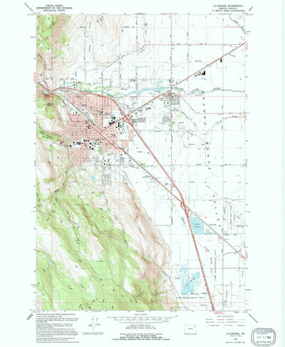 United States Geological Survey La Grande, OR (1994, 24000-Scale) digital map