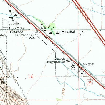 United States Geological Survey La Grande, OR (1994, 24000-Scale) digital map