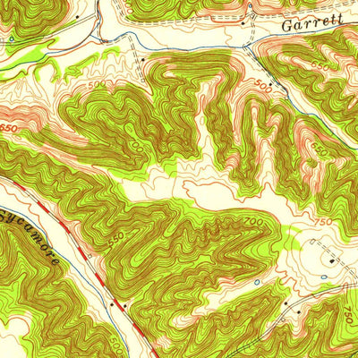United States Geological Survey La Grange, KY-IN (1954, 24000-Scale) digital map