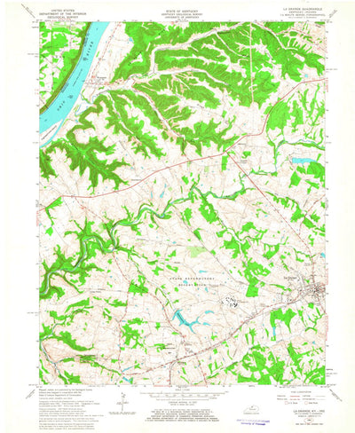 United States Geological Survey La Grange, KY-IN (1961, 24000-Scale) digital map