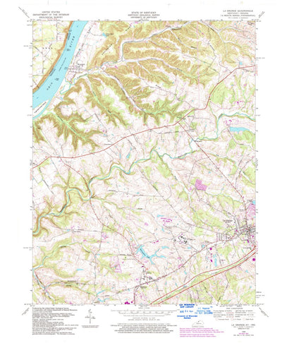 United States Geological Survey La Grange, KY-IN (1969, 24000-Scale) digital map