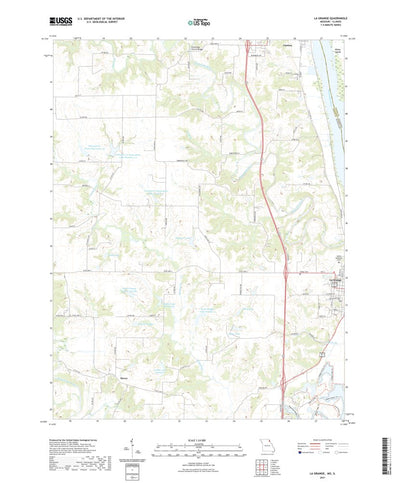United States Geological Survey La Grange, MO (2021, 24000-Scale) digital map