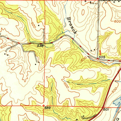 United States Geological Survey La Grange, MO-IL (1951, 24000-Scale) digital map