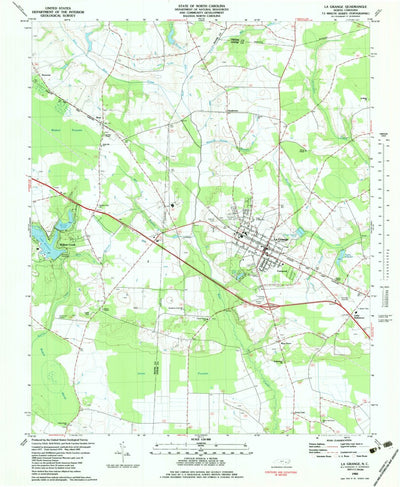 United States Geological Survey La Grange, NC (1983, 24000-Scale) digital map