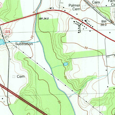 United States Geological Survey La Grange, NC (1983, 24000-Scale) digital map