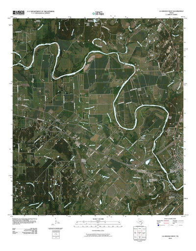 United States Geological Survey La Grange West, TX (2010, 24000-Scale) digital map