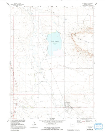 United States Geological Survey La Grange, WY (1960, 24000-Scale) digital map