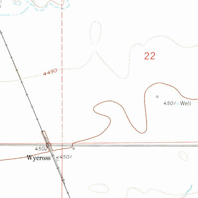 United States Geological Survey La Grange, WY (1960, 24000-Scale) digital map