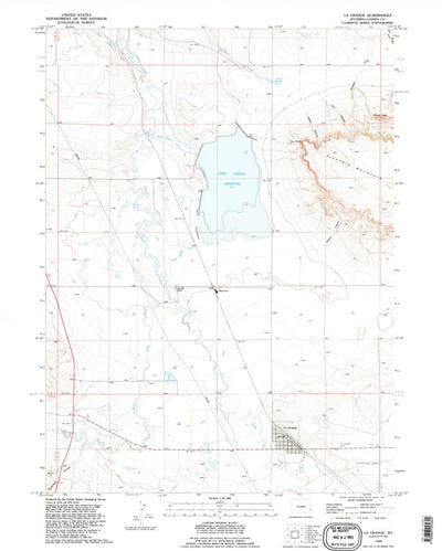 United States Geological Survey La Grange, WY (1990, 24000-Scale) digital map
