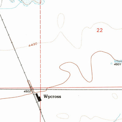 United States Geological Survey La Grange, WY (1990, 24000-Scale) digital map