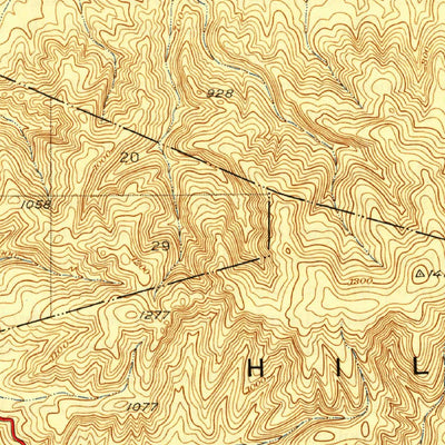United States Geological Survey La Habra, CA (1927, 24000-Scale) digital map