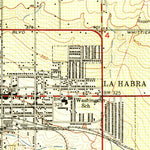 United States Geological Survey La Habra, CA (1950, 24000-Scale) digital map