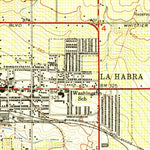 United States Geological Survey La Habra, CA (1952, 24000-Scale) digital map