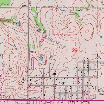 United States Geological Survey La Harpe, KS (1965, 24000-Scale) digital map