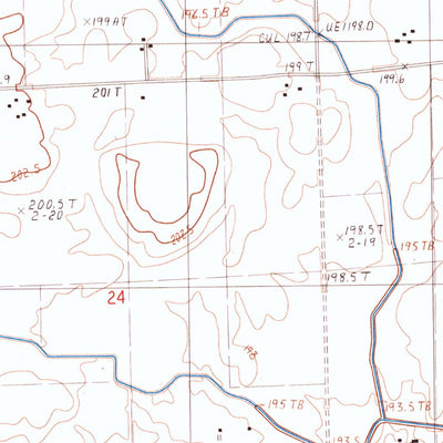 United States Geological Survey La Hogue, IL (1986, 24000-Scale) digital map