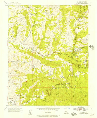 United States Geological Survey La Honda, CA (1955, 24000-Scale) digital map