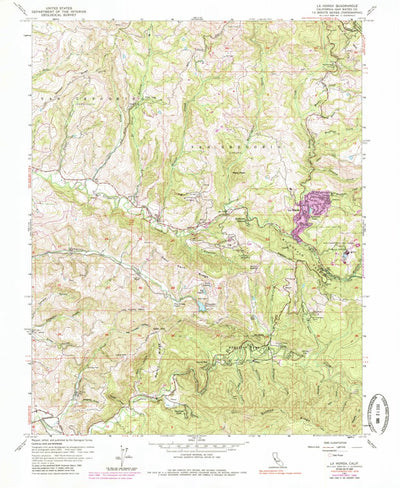 United States Geological Survey La Honda, CA (1961, 24000-Scale) digital map