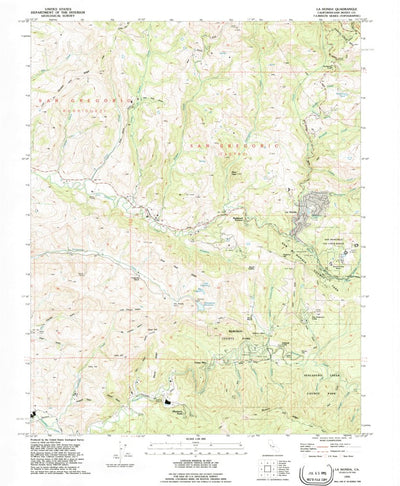 United States Geological Survey La Honda, CA (1991, 24000-Scale) digital map