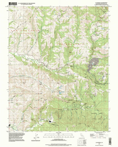 United States Geological Survey La Honda, CA (1997, 24000-Scale) digital map