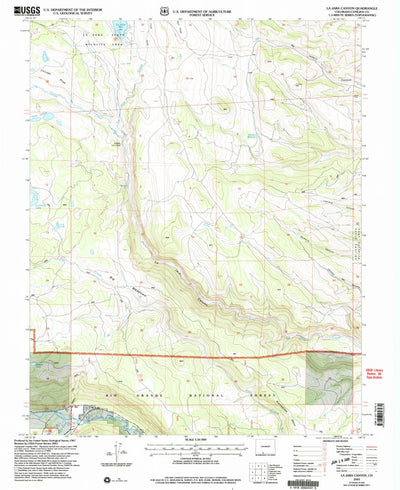 United States Geological Survey La Jara Canyon, CO (2001, 24000-Scale) digital map