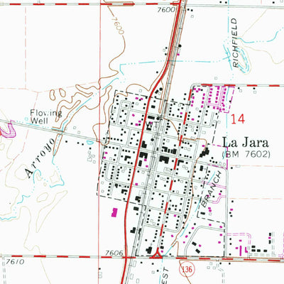United States Geological Survey La Jara, CO (1968, 24000-Scale) digital map