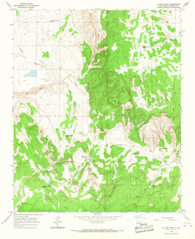 United States Geological Survey La Jara Peak, NM (1964, 24000-Scale) digital map