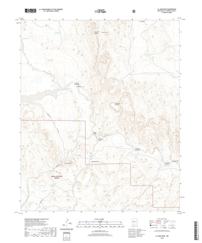 United States Geological Survey La Jara Peak, NM (2020, 24000-Scale) digital map