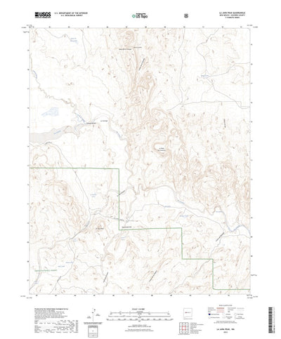 United States Geological Survey La Jara Peak, NM (2023, 24000-Scale) digital map